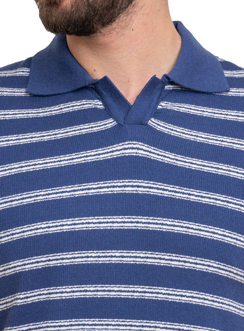 Indigo Design 1008Knit Polo Neck - T-Shirt - Khotwh